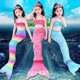 thumbnail image 2 of Conjunto de disfraz de falda de princesa para niña, ropa de baño para niña, cola de sirena de verano, 2 of 5