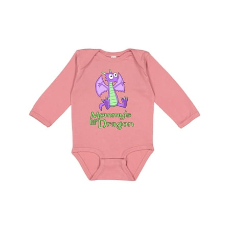 

Inktastic Mommy s Lil Dragon Gift Baby Boy or Baby Girl Long Sleeve Bodysuit