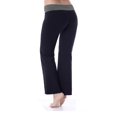 thumbnail image 4 of Bootcut Yoga Pants Cotton with Contrast Waistband, 4 of 9