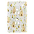 Christmas Decorative Light Switch Wall Plate Sweet Honey Bee Pattern PC ...
