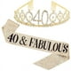 thumbnail image 5 of Conjunto de correas para el hombro con corona para fiesta de cumpleaños de 10, 13, 18, 21, 30, 40, 50, 60, 70 y 80 años, 5 of 6