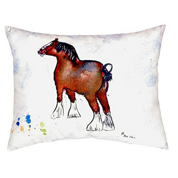 Betsy Drake NC936 16 x 20 in. Clydesdale No Cord Pillow