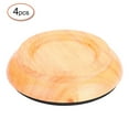 thumbnail image 3 of Juego de 4 almohadillas redondas de madera de haya para piano vertical, accesorios para ruedas (color madera), 3 of 13