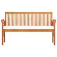 thumbnail image 2 of vidaXL Patio Bench with Cushion Outdoor Balcony Furniture Solid Wood Acacia, 2 of 28