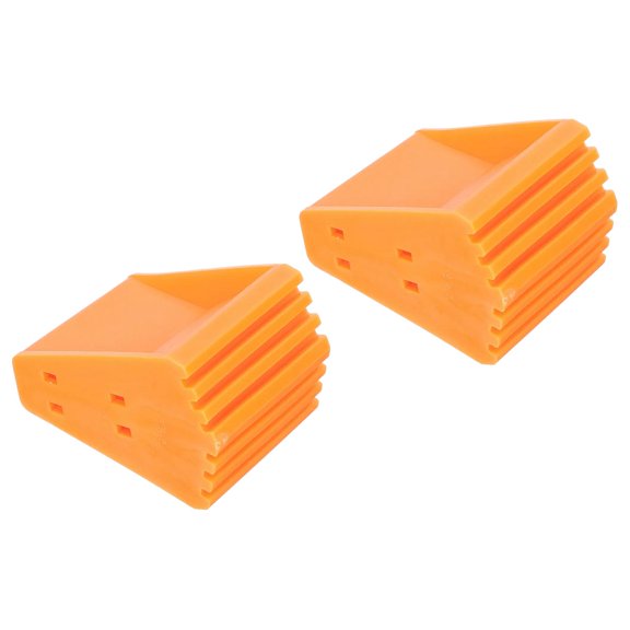 Wweixi 2x Pieds d'Échelle Antidérapants pour Protéger Pieds Télescopiques Échelle pour Planchers de Bois Tapis Orange