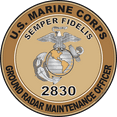 thumbnail image 1 of U.S.M.C. MOS 2830 Ground Radar Maintenance Officer Decal 5.5" - Desert Tan, 1 of 1