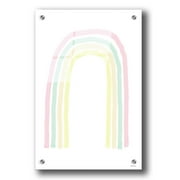 Epic Art 'Rainbow' by Lisa Larson, Acrylic Glass Wall Art, 24"x36"