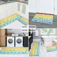 thumbnail image 5 of Pioneer Flower Floral Print Pattern Kitchen Rugs Sets Of 2,Anti Fatigue Kitchen Mat Rugs Non Slip Washable,Decorative Kitchen Floor Mats for Kitchen,Sink,Laundry,17"x30"+17"x47", 5 of 7