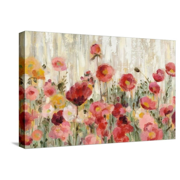 Art.com Sprinkled Flowers Crop Stretched Canvas Print Wall Art by Silvia Vassileva, 24" x 16"