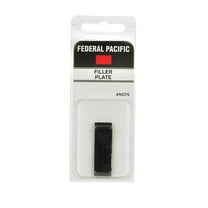 Connecticut Electric Federal Pacific 0 amps N/A V 1 space 2 circuits Surface Mount Filler Plate