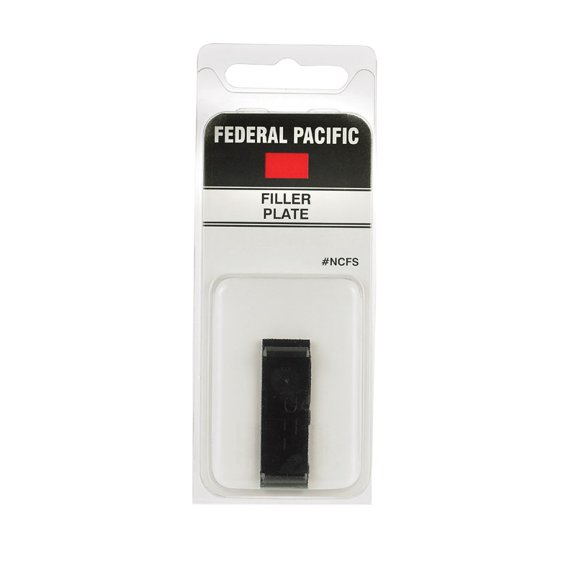 Connecticut Electric Federal Pacific 0 amps N/A V 1 space 2 circuits Surface Mount Filler Plate