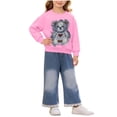 thumbnail image 2 of LvhaoGJOB Little Kids Girls 2-Piece Outfit Set - Multi-Pocket, Fleece Lined, Elastic Waist, 2 of 6