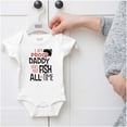 thumbnail image 5 of Proof Daddy Doesnt Fish All the Time Romper Boys or Girls Infant Baby Brisco Brands 12M, 5 of 6