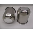 thumbnail image 2 of 2- Stainless Metal Trailer Wheel Center Hub Cap Covers 3.75 Bore Chrome End Cap, 2 of 5