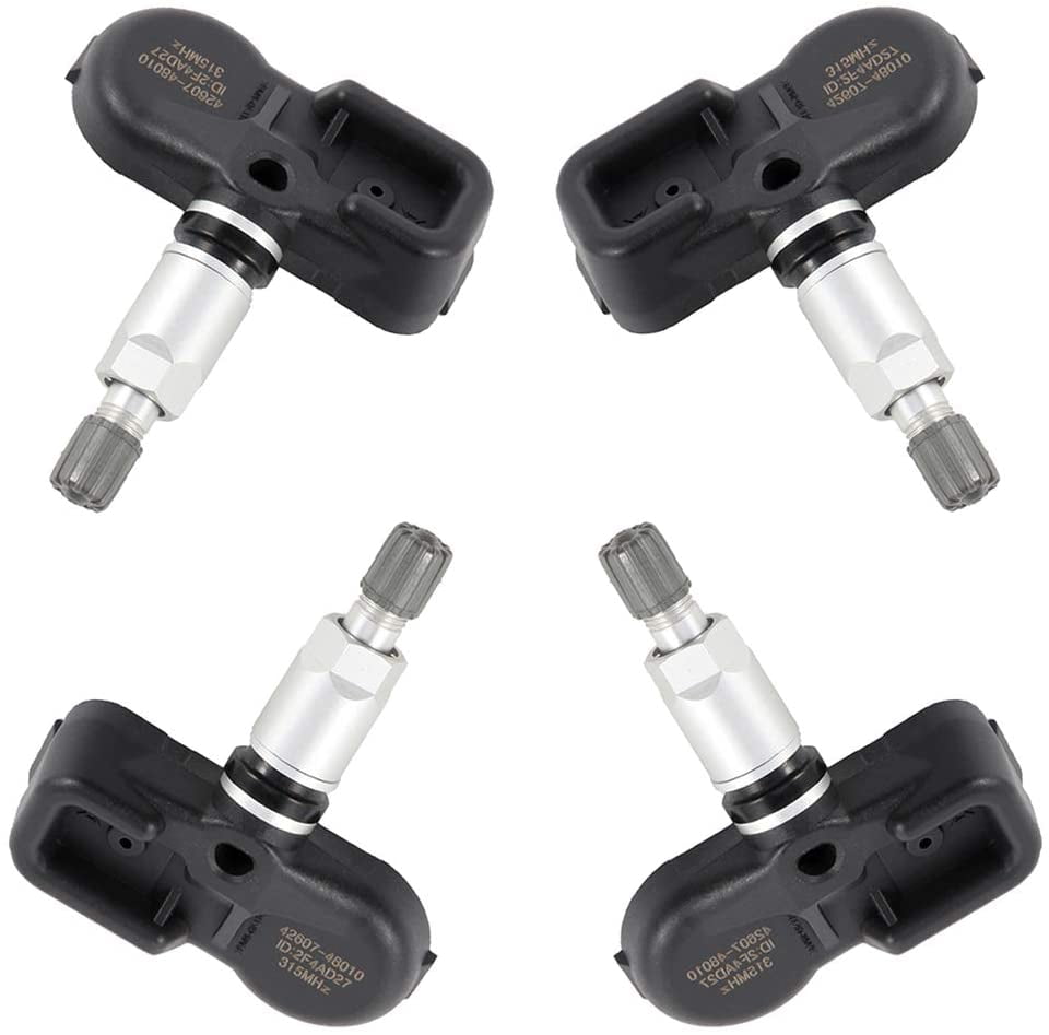 ECCPP Automatically Recognized TPMS Tire Pressure Monitoring System Sensor Fits for 2010 For Toyota Land Cruiser 315 MHz 4Pcs 42607-48010