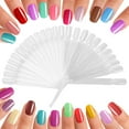 thumbnail image 3 of Paleta De Puntas De Uñas Postizas De 32 Piezas Con Aro De Plástico, Herramientas De Práctica De Exhibición De Uñas Resistentes Y Reutilizables Para Uso Profesional O, 3 of 7