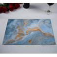 thumbnail image 2 of PKQWTM Marble texture Eastern technique ebru Kitchen Dining Table Mats Placemats Size 12x18 Inches, Set of 2 Pieces, 2 of 2