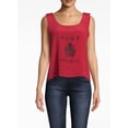 thumbnail image 3 of Nicole Miller Women's Red Deli Bag Tank, Small, 3 of 3
