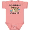 thumbnail image 3 of Inktastic My Grandpa Loves Me with Sloth and Hearts Boys or Girls Baby Bodysuit, 3 of 5
