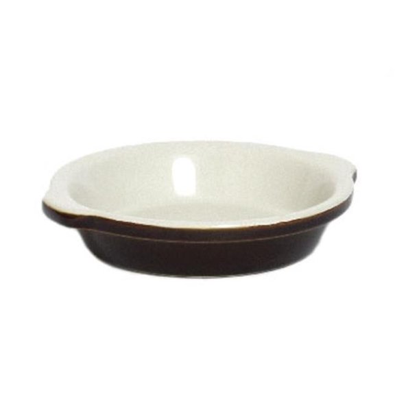 Tuxton China B1N-2003 8.13 in. Welsh Rarebit - Caramel-Eggshell - 1 Dozen