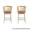 Pu Brown-White Washed Wood, variant on Dayalane 26" Modern Farmhouse Swivel Bar Stools Set of 4, Linen Upholstered Counter Height Barstools with Rattan Barrel Cane Back, Boho White Washed Oak Wooden Island Chairs for Kitchen Pub, Beige