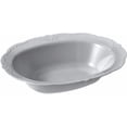thumbnail image 1 of Silver Spoons Large Disposable Bowls for Parties - Plastic Serving Dish – Salad Bowl for Party – Vintage Embossed Rim – 35 oz. – 3 PC, Grey, 1 of 1