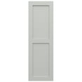 thumbnail image 6 of Ekena Millwork 18"W x 34"H True Fit PVC Two Equal Flat Panel Shutters, Hailstorm Gray (Per Pair - Hardware Not Included), 6 of 10