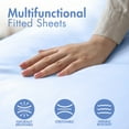 HOMES PERCEPTION 100 Cotton Jersey Sheets Queen, 4pcs Jersey Knit Sheets, 16” Deep Pocket Queen