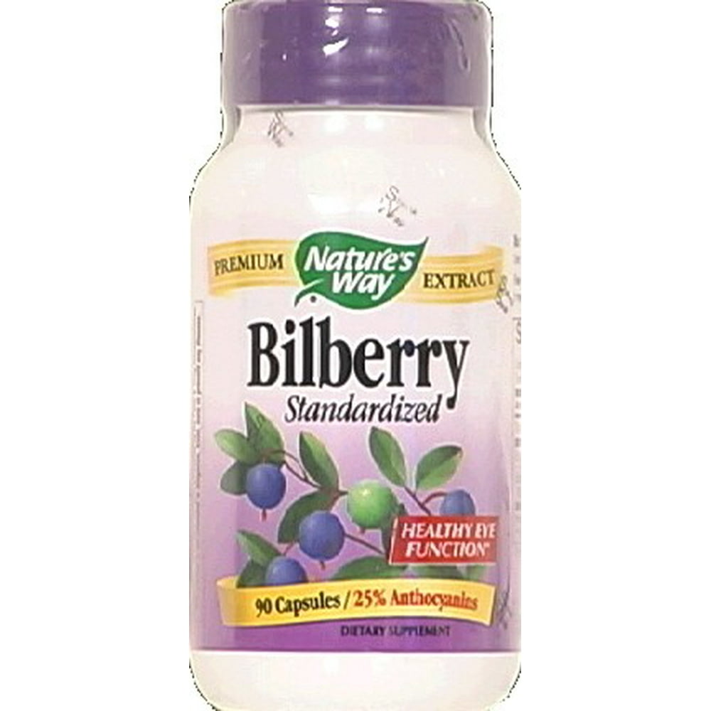 Nature's Way Premium Extract Bilberry, Standardized, 90 Ct Walmart