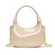 thumbnail image 5 of Bolso hombro Mujeres All-Match Patent Bolet Bag Crescent Color sólido Crossbody Bolse Femenino, 5 of 9