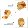 thumbnail image 2 of MasteelfCA 1Set Cup Mat Carved Pattern Cup Mat Heat Insulated Mat Cup Mat Sturdy Eat Mat, 2 of 8