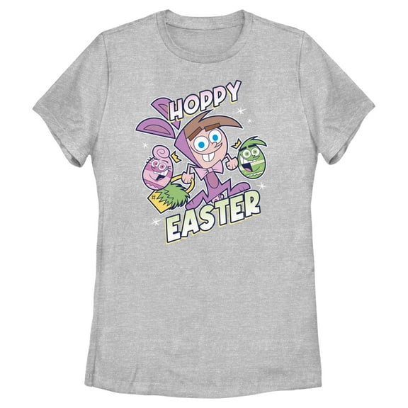 Women's The Fairly OddParents Hoppy Easter Timmy Turner  Graphic Tee Athletic Heather 2X Large