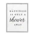 thumbnail image 4 of Stupell Industries Happiness Only A Shower Away Typography Painting Gray Framed Art Print Wall Art, 4 of 5