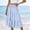 Light Blue, variant on IROINNID Women's Casual Summer Plaid Print Skirts,Elastic Waist Loose Midi Skirts,Layered Ruffle Skirts,Comfortable Daily Wear Skirts