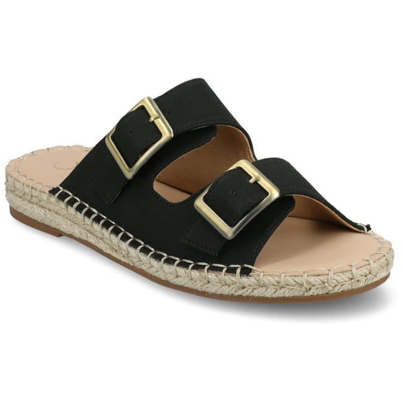 Journee Womens Tresah Double Strap Espadrille Sandals