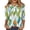 34#Fluorescent Green, variant on Half Sleeve Tops for Women Elbow Length Crew Neck Loose Blouse Summer Casual Lightweight Plus Size 3/4 Sleeve Shirts