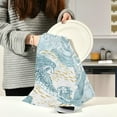 thumbnail image 6 of Dreamtimes Flowers Fishes Horse Mermaids Kitchen Towels Set of 4 Dishcloths Hand Towels Tea Towels Ultra Absorbent for Cleaning Washing Drying Dishes Tableware 28'' x 18'', 6 of 7