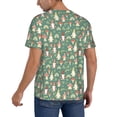 thumbnail image 2 of Lsque Mushrooms Gnome Pattern Mens Polo Golf Shirts Funny Graphics Shorts Sleeve Button Shirts Baseball T-shirt-Large, 2 of 7