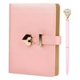 thumbnail image 2 of Heart Lock Diary with Lock Key  Pen 144 Sheet Elegant Secret Notebook PU Cover Personal Organizer Diary Lockable Journ, 2 of 10