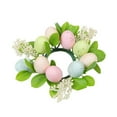 thumbnail image 2 of Nkmbld Easter Decorations, Easter Wreath Decor, Farmhouse Easter Wreath Colorful Egg Wreath for Holiday Wall Window Porches Table Decorations, 2 of 8