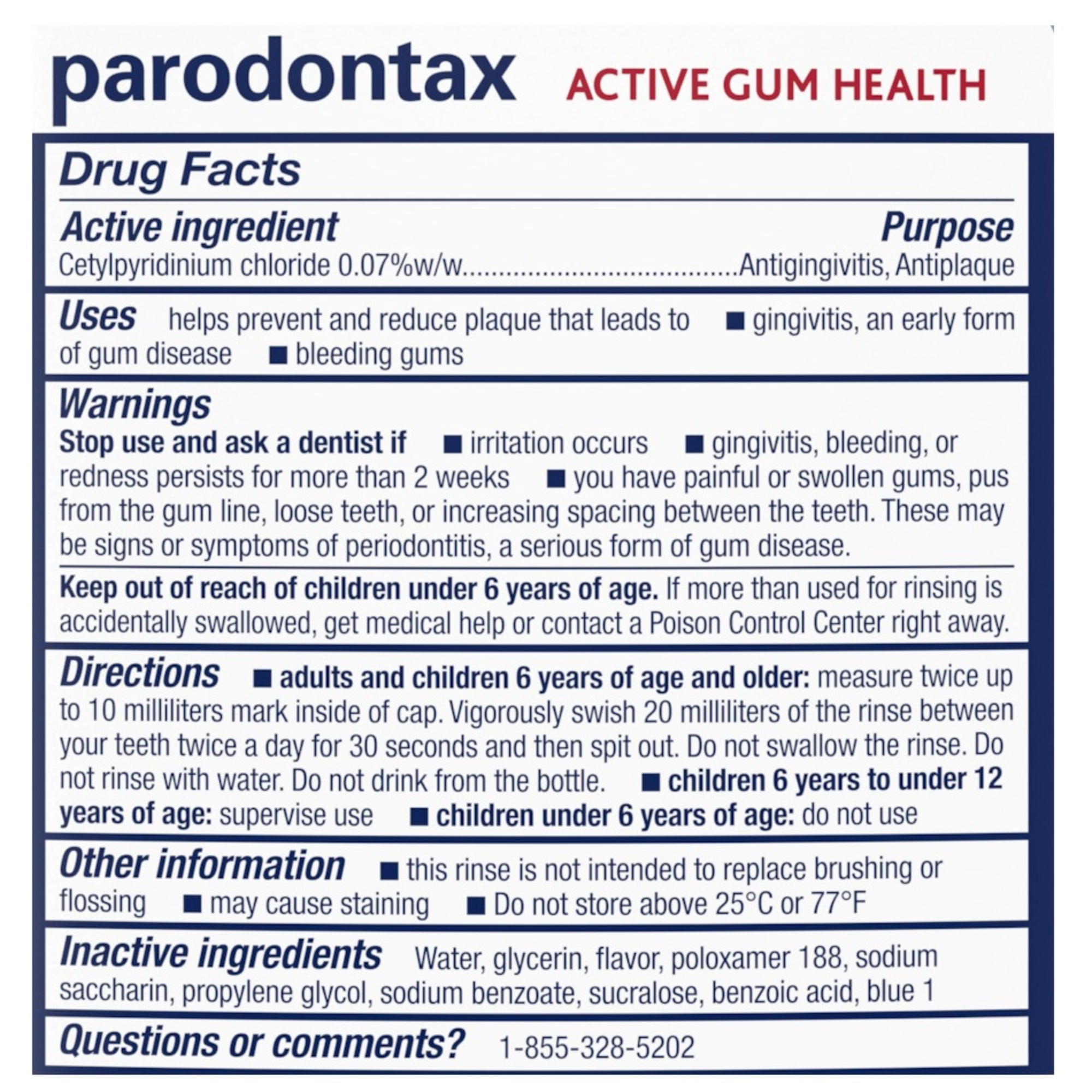 Parodontax Active Gum Health Extra Fresh Collutorio 500 ml