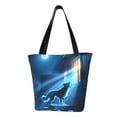 thumbnail image 1 of Balery A Wolf Barks Out A Window Bolsa de Hombro con Diseño, Bolsa Grande y Duradera, Bolsa Versátil para Compras, 1 of 6