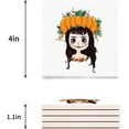 thumbnail image 3 of FMSHPON Halloween Theme Pumpkin Girl Pattern Set of 8 Coaster for Drinks, Absorbent Ceramic Stone Coasters Cup Mat with Cork Base for Home Kitchen Room Coffee Table Bar Decor, 3 of 4