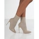 thumbnail image 1 of Botas de calcetín Beige de lujo para mujer, botas de tacón alto de bailarina exótica, botas de tela elástica a la moda de invierno de talla grande 36, otoño 2021 Gao Jinjia LED, 1 of 2