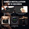 thumbnail image 2 of DFITO EMS Abdominal Stimulator Belt, Exercise Fitness Toning Massager for Men and Women, USB Rechargeable, No Gel Sheet, Multi Modes, 2 of 9