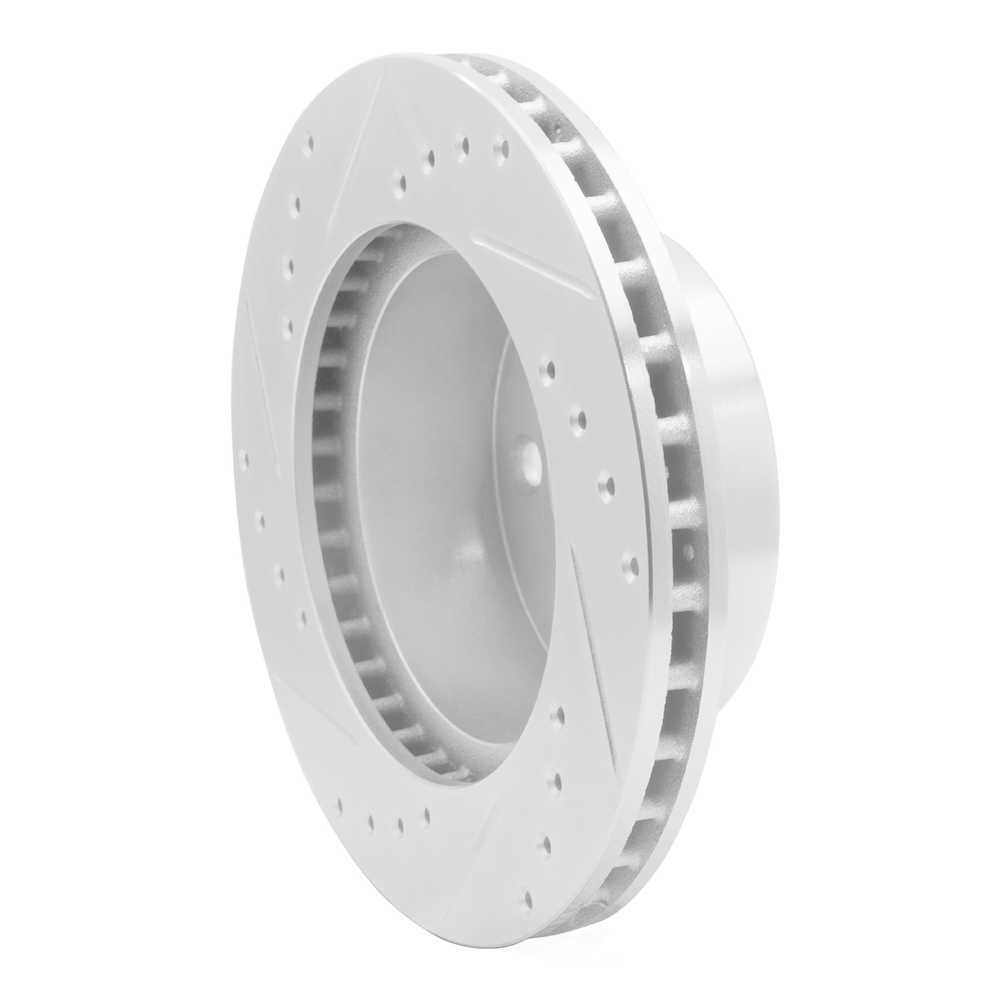 Dynamic Friction Company 631-56009R DFC Brake Rotor - Drilled And Slotted - Silver