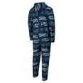 thumbnail image 3 of Men's Concepts Sport Navy Dallas Cowboys Shuffle All-Over-Print Microfleece Full-Zip Union Suit, 3 of 3