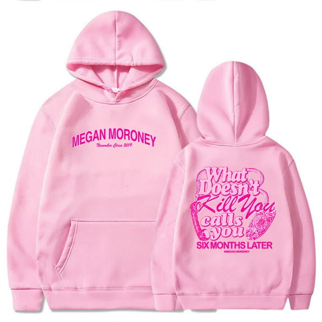 Mens Casual Warm Hoodie with Megan Moroney Anime Graphic for Autumn Winter