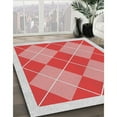 thumbnail image 3 of Ahgly Company Machine Washable Indoor Square Transitional Rose Pink Area Rugs, 4' Square, 3 of 7