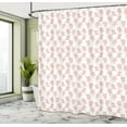 thumbnail image 5 of Ambesonne Piglet Shower Curtain, Pigs and Polka Dots, 69"Wx70"L, Rose and White, 5 of 5